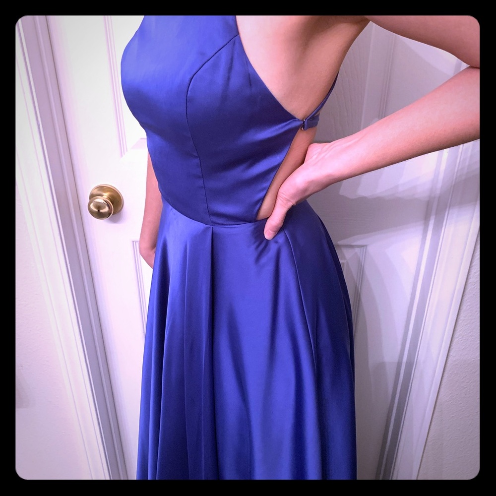 Sapphire color Formal dress
